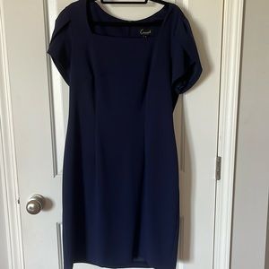 Connected Apparel Petal Sleeve Sheath Dress
